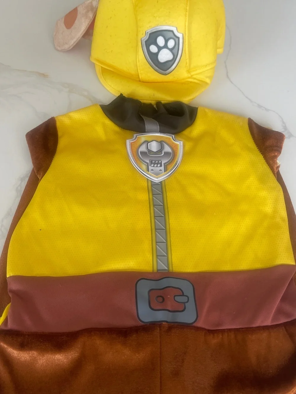 Paw Patrol Rubble Costume - Yellow & Brown